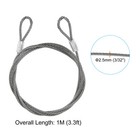 Stainless Steel Cable  4 Pack Pvc Coated 3 32  Wire Rope For Deck Railing 3 3ft