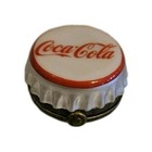 Coca-cola Bottle Cap Phb Porcelain Hinged Trinket Box  Pogs And 1969 Bottle Cap