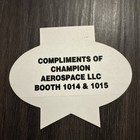 Original Eaa Oshkosh 2015 Decal  2 75   Champion Aerospace Inc Spark Plug   