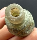 Unique Ancient Roman Glass Bottle  With Patina Circa 1st - 2nd Century Ad