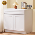 White Shaker Base Cabinet  36-inch Unassembled Sink Base Cabinet  36  W X 24  D