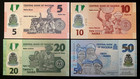 Nigeria 2024 Polymer Banknote Set 4 Pcs   5 10 20 50 Naira   Unc   New Issue