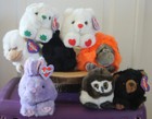 Puffkins Collection Lot Of 8 Bears Apes Bunny Owl Cat Nwt Valentines St Patricks