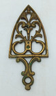 Vintage Brass Flat Iron Footed Trivet Wall Hanging 8 5 