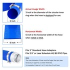 Davco 3  X 50ft Pool Backwash Hose Heavy Duty Reinforced Blue Pvc Lay Flat