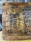 Antique Pre-prohibition Old Elgin Rye Whiskey Bottle Crate Top Father Time Wood