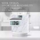 Taylor Digital Glass Bathroom Scale - Marble Design White
