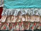 Cottage Core Boho Baby Girl Nursery Crib Bed Skirt Dust Ruffle Handmade 3 Sided