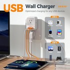 4 Outlet Extender Surge Protector Multi Plug Wall Adapter Mini Wall Expander    