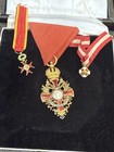 Order Of Franz Joseph Gold Enamel Medal  Vatican Order   Order Crown Italy Pins