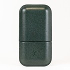 Louis Vuitton Cigar Case Taiga M30724 Etui 3 Robustos Green Leather Vintage Rare
