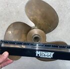 Vintage Brass 3-blade 9 1 2 Inch Boat Propeller Nautical Camp Decor