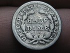 1856 P Seated Liberty Half Dime  Philadelphia  Good Details