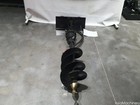 New 12   Hydraulic Auger Attachment For Mini Skid Steer  Post Hole Drilling Tool