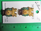  2  Le Bouton 1 1 4  Christmas Wreath Reindeer Plastic Shank Buttons Noc-e511