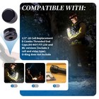 1 2-28 Threaded Aluminum End Caps Black Threading For Secure Attachment