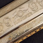 Vintage M Hohner Echo 48 Hole Double Sided Tremolo Harmonica Key D Germany