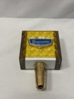 Vintage Burgermeister Beer Tap Handle     Yellow Lucite Block With Blue Logo 1960s