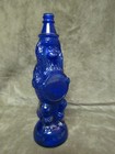 1940 s Maryland Glass Co Cobalt Blue Poodle Dog W hoop Shampoo Figural Bottle