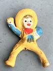 Vintage Cowboy Miniature Figure Bendable Plastic Toy Western