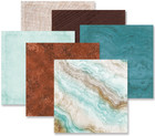 Creative Memories  copper Canyon 2  12x12 Paper  12 pk  Double-sided