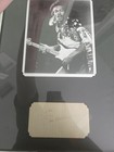 Jimi Hendrix Signed Paper Framed With Picture 19x14