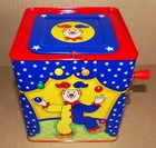 Vintage 1997 Schylling Clown  pop Goes The Weasel  Jack In Box Excellent Condtn