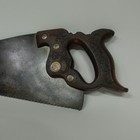 Vintage E c  Atkins Co Perfection No  53 Silver Steel Ornate Hand Saw Pat  1827 