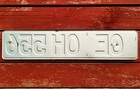 Germany german License Plate From Europe