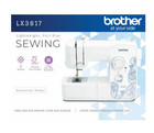 Lx3817 17-stitch Portable Full-size Sewing Machine  Lightweight  White