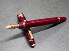 Montblanc Meisterstuck 114 Mozart Burgundy Bordeaux Fountain Pen 14k 585 Nib f