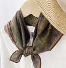 70  Cashmere 30  Silk Wrap Scarf Black Horse Print Double Face Print Shawl 27  