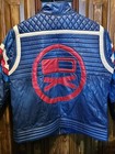 Mcr My Chemical Romance Dead Pegasus  Blue Leather Motorcycle Jacket 2x 