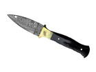 Hand Craft Best Damascus Steel Fix Blade Double Edge Dagger Boot Knife