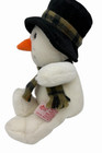 Russ Berrie Snowflake Plush Snowman 11  Laying