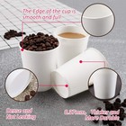 White Cups - 50 Pack  8 Oz Disposable  Hot Coffee   Water Cups