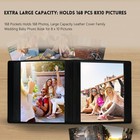 8x10 Photo Album 168 Pockets Large Capacity Inches  168 Black 