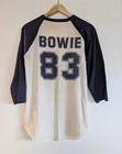 Vtg 80s David Bowie Serious Moonlight Tour 83 New Wave Rock Raglan Rare Tshirt L