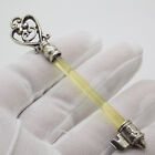 Vintage Italian Handmade Genuine Silver   Plexiglass Life Size Long Detailed Key