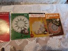 Lot Of Vintage Sewing Machine Notions Crocheted Doilies Books  Needles  Plus