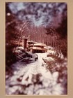Frank Lloyd Wright Fallingwater Framed Photo Print Winter Scene Wood Frame