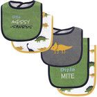 Unisex Baby Cotton Terry Bib And Burp Cloth Set  Messysaurus  One Size