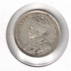 1936 Canadian Circulated Business Strike George V Silver Ten Cent Coin 