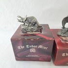 The Tudor Mint Dinosaur Collection Lot Pteranodon  Triceratops   Brontosaurus