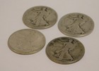 Lot Of 4 - 1917 Walking Liberty Half Dollar 90  Silver Us Coins