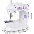 Electric Mini Sewing Machine Portable Handheld Adjustable 2 Speed Pedal Us