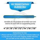 Air Stone Curtain Bubble Bar Aquarium Fish Tank Air Stone - Choice Of 8 Sizes