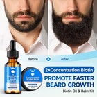 Beard Growth Oil   Balm - Kit With 2x 1 Fl Oz  pack Of 2 