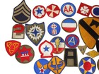 Original Wwii Us Army 40 Patches Insignia Lot Cut Edge Commands Stripes 1 Dr15