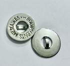 Vintage Collectible French Militaires Equipments Metal Silver-tone Button - 5